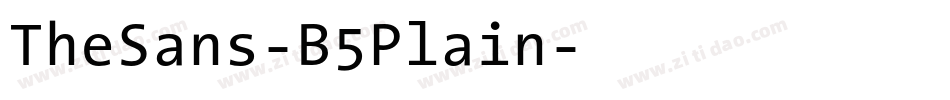 TheSans-B5Plain字体转换