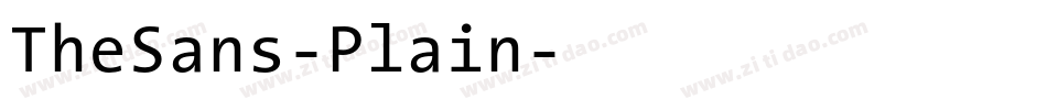 TheSans-Plain字体转换
