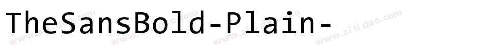 TheSansBold-Plain字体转换