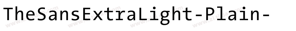 TheSansExtraLight-Plain字体转换