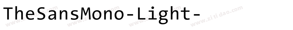 TheSansMono-Light字体转换