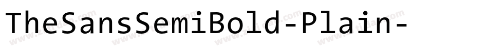 TheSansSemiBold-Plain字体转换