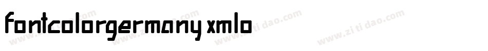 FontColorGermany-Xmlo字体转换