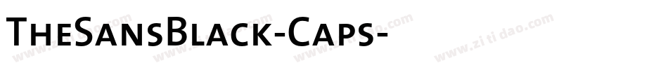 TheSansBlack-Caps字体转换