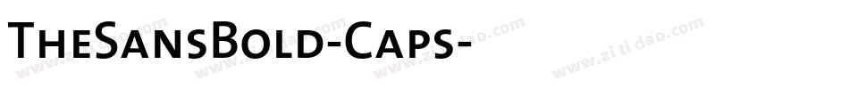 TheSansBold-Caps字体转换