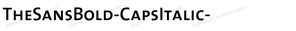 TheSansBold-CapsItalic字体转换