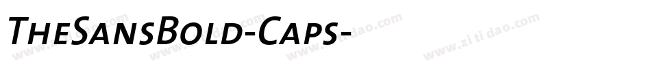 TheSansBold-Caps字体转换