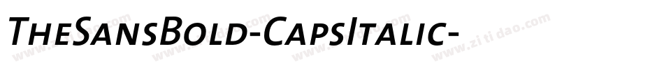 TheSansBold-CapsItalic字体转换