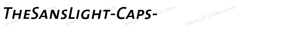 TheSansLight-Caps字体转换