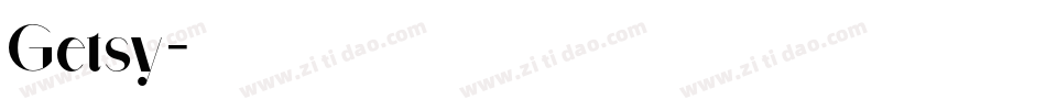 Getsy字体转换