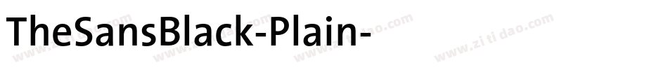 TheSansBlack-Plain字体转换