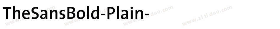 TheSansBold-Plain字体转换