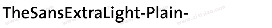 TheSansExtraLight-Plain字体转换