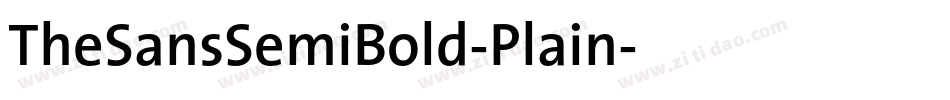 TheSansSemiBold-Plain字体转换