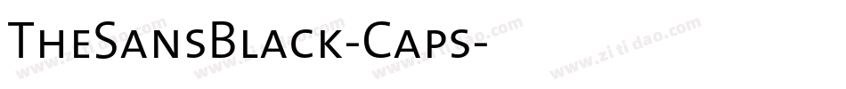 TheSansBlack-Caps字体转换