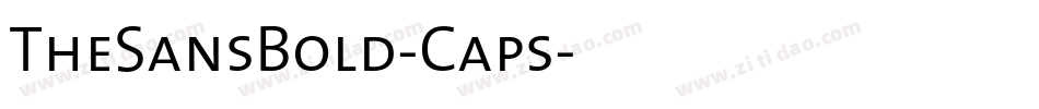 TheSansBold-Caps字体转换