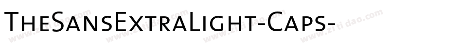 TheSansExtraLight-Caps字体转换
