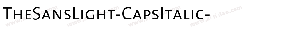 TheSansLight-CapsItalic字体转换