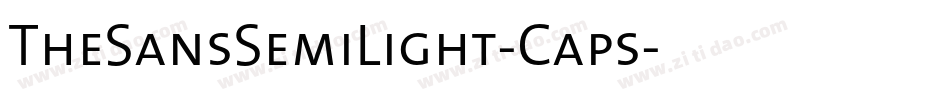 TheSansSemiLight-Caps字体转换