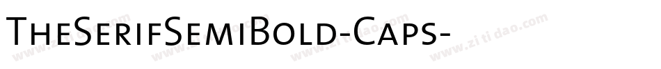 TheSerifSemiBold-Caps字体转换