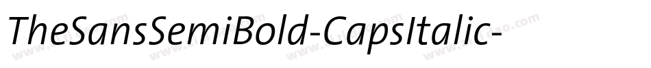 TheSansSemiBold-CapsItalic字体转换