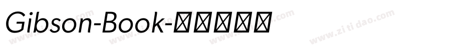 Gibson-Book字体转换