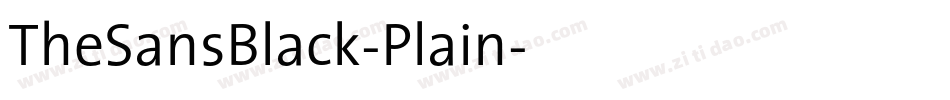 TheSansBlack-Plain字体转换