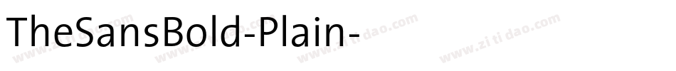 TheSansBold-Plain字体转换
