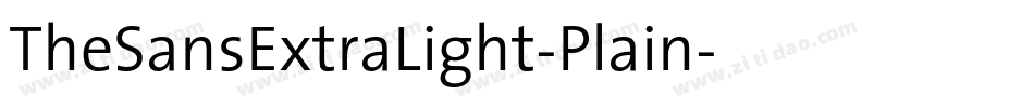 TheSansExtraLight-Plain字体转换