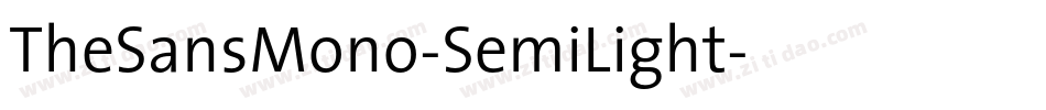 TheSansMono-SemiLight字体转换