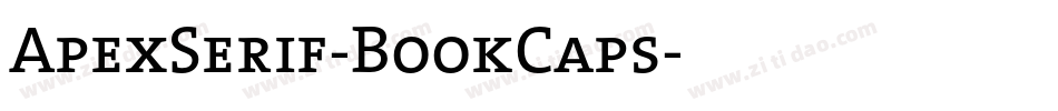ApexSerif-BookCaps字体转换
