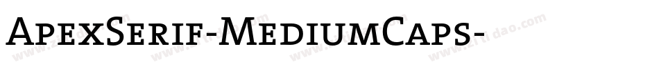 ApexSerif-MediumCaps字体转换