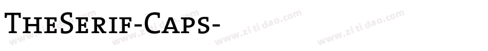 TheSerif-Caps字体转换
