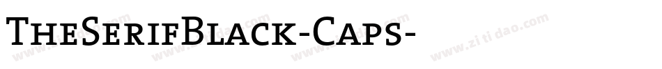 TheSerifBlack-Caps字体转换