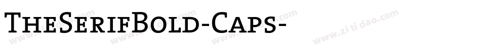 TheSerifBold-Caps字体转换