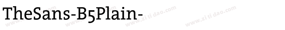TheSans-B5Plain字体转换