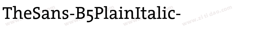 TheSans-B5PlainItalic字体转换