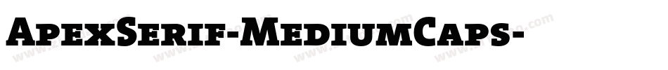 ApexSerif-MediumCaps字体转换