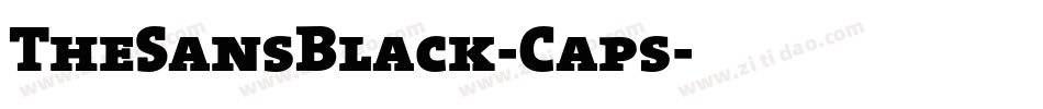 TheSansBlack-Caps字体转换