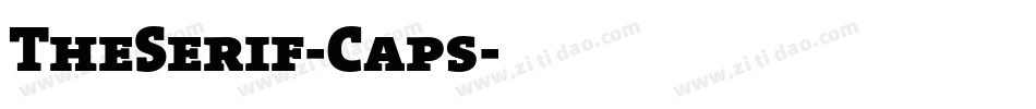 TheSerif-Caps字体转换