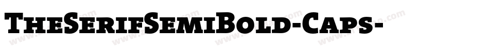 TheSerifSemiBold-Caps字体转换