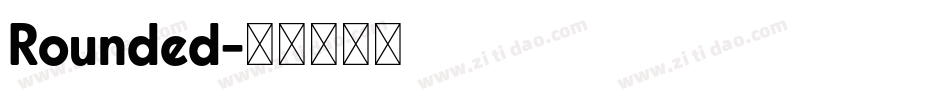 Rounded字体转换