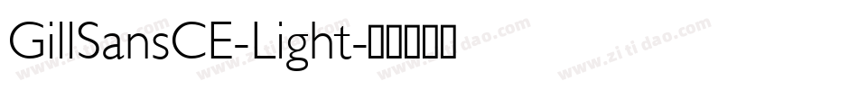 GillSansCE-Light字体转换
