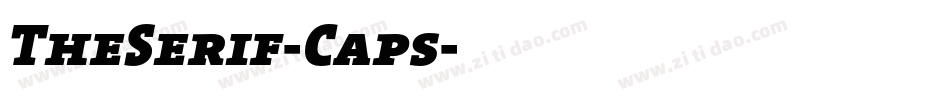 TheSerif-Caps字体转换