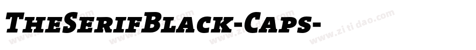 TheSerifBlack-Caps字体转换