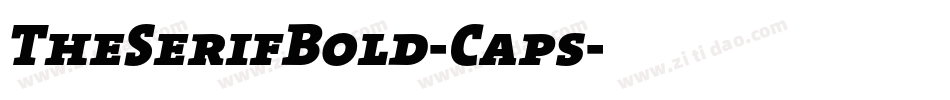 TheSerifBold-Caps字体转换