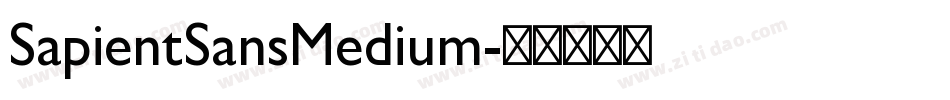 SapientSansMedium字体转换