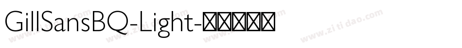 GillSansBQ-Light字体转换