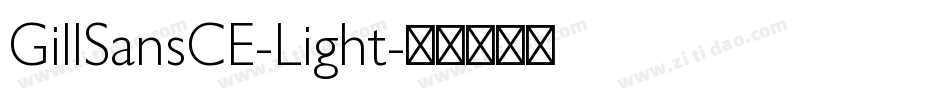 GillSansCE-Light字体转换