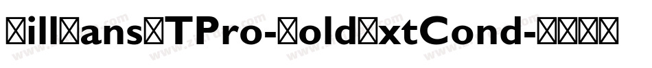 GillSansMTPro-BoldExtCond字体转换